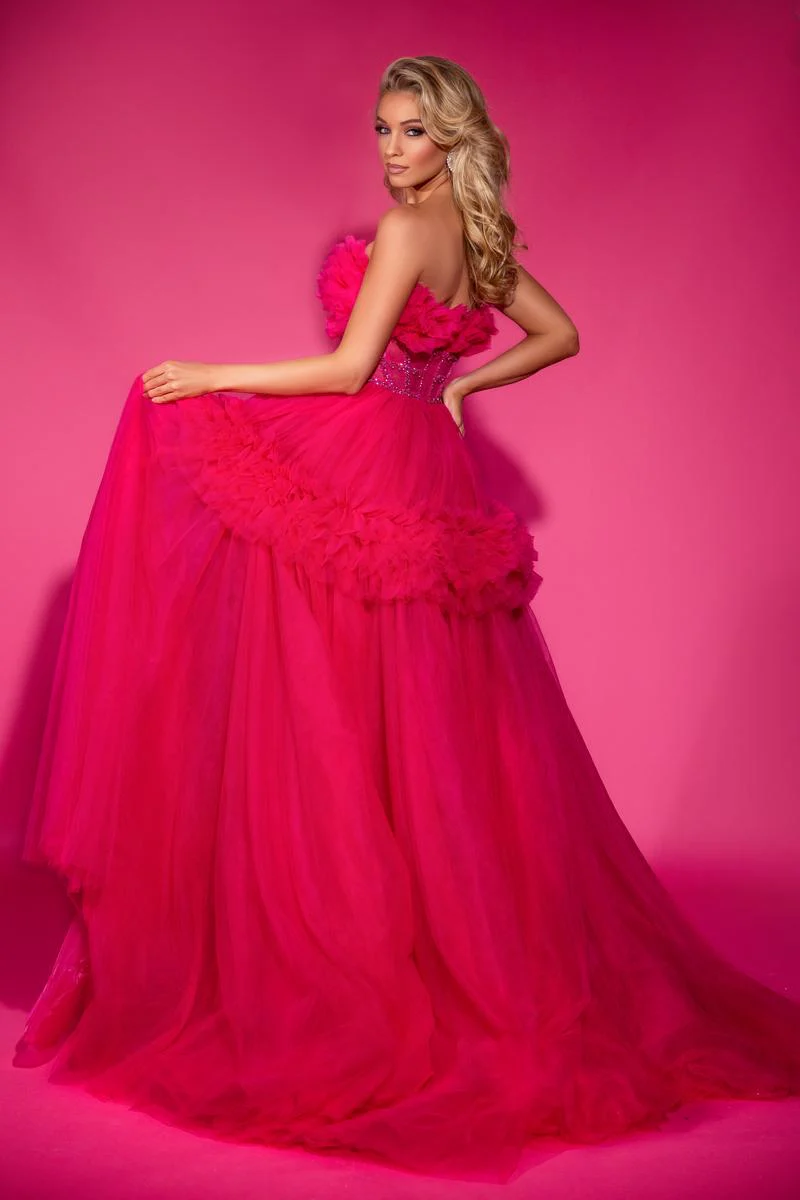 Portia & Scarlett Tulle Ballgown Prom Dress PS25305 - Image 2