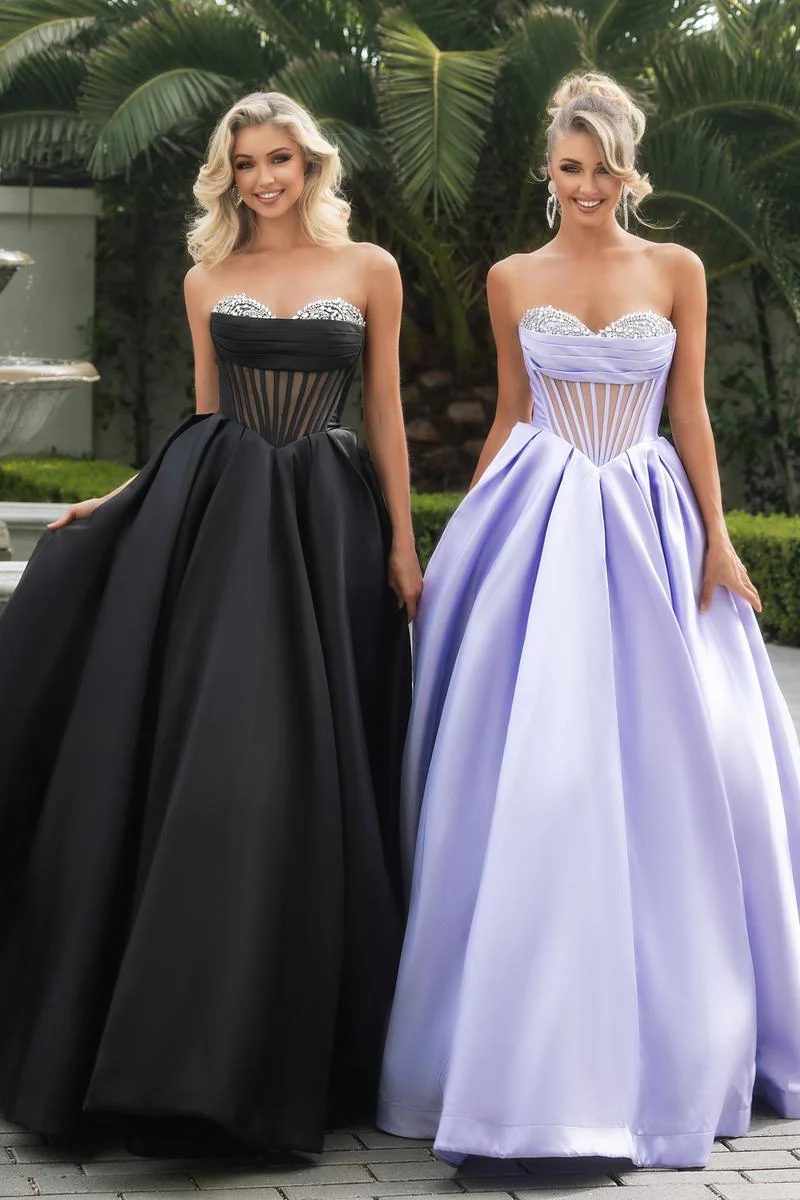 Portia & Scarlett Peekaboo Ballgown Prom Dress PS25306 - Image 3