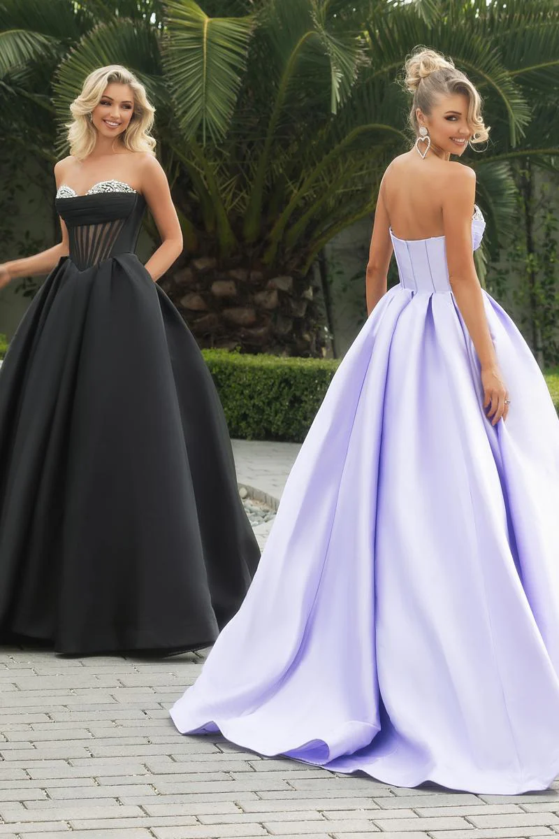 Portia & Scarlett Peekaboo Ballgown Prom Dress PS25306 - Image 5