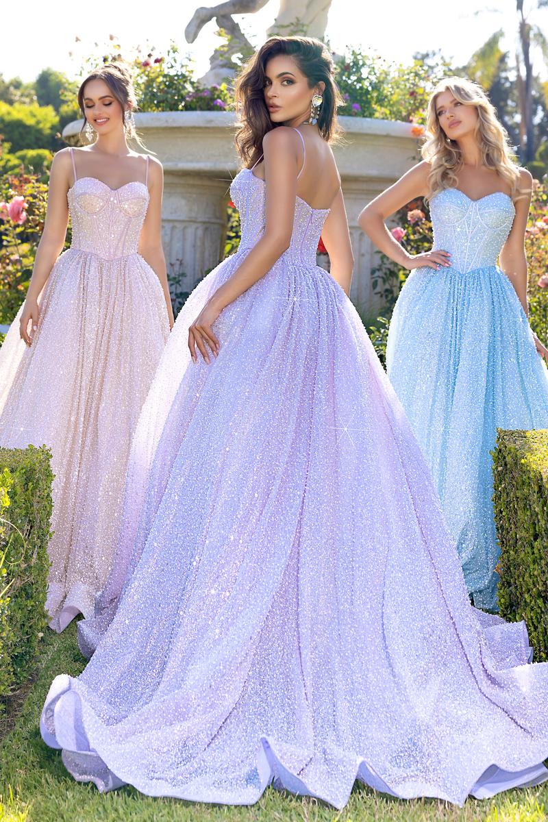 Portia & Scarlett Sparkle Ballgown Prom Dress PS25308 - Image 2