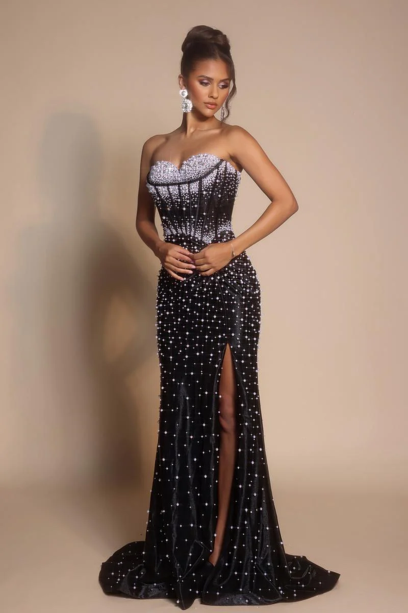 Portia and Scarlett Pearl Illusion Prom Dress PS26002