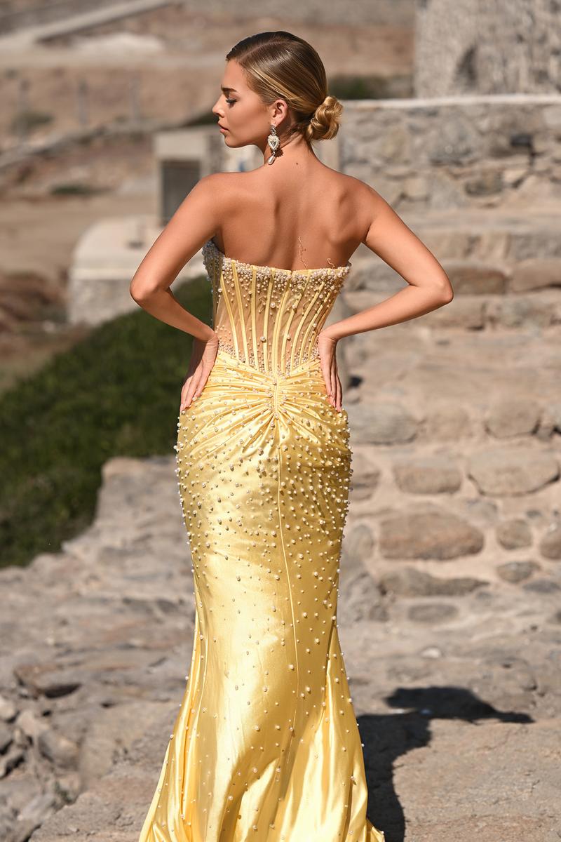 Portia and Scarlett Pearl Illusion Prom Dress PS26002 - Image 15