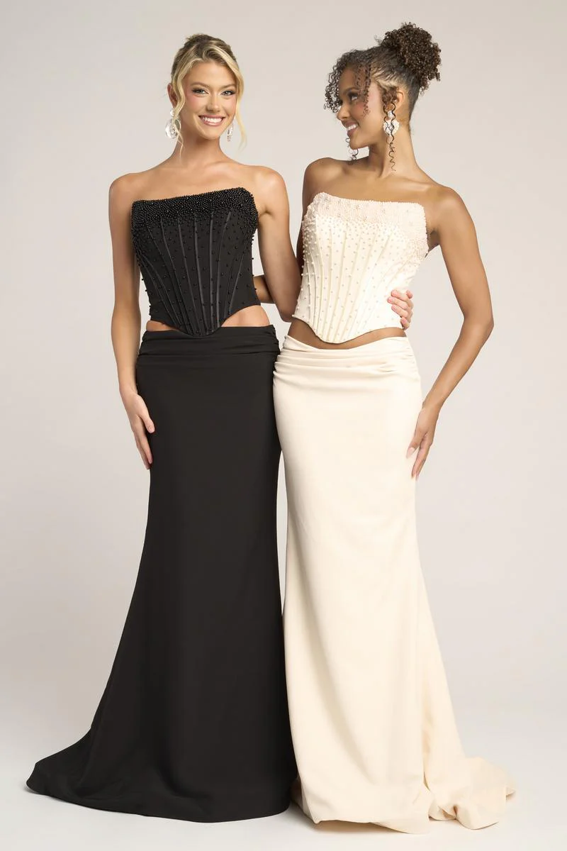 Portia & Scarlett Two Piece Pearl Prom Set PS26007 - Image 11