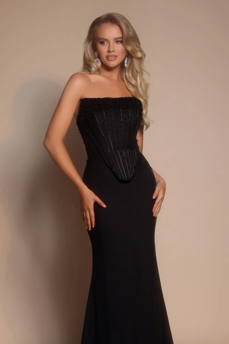 Portia & Scarlett Beaded Bodice Fitted Prom Dress PS26008 - Image 13