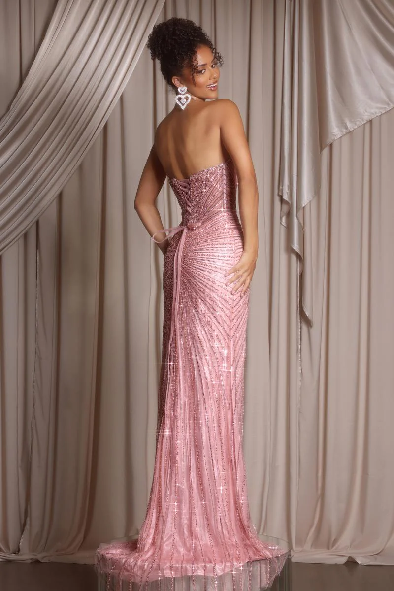 Portia & Scarlett Fully Beaded Prom Dress PS26012 - Image 2