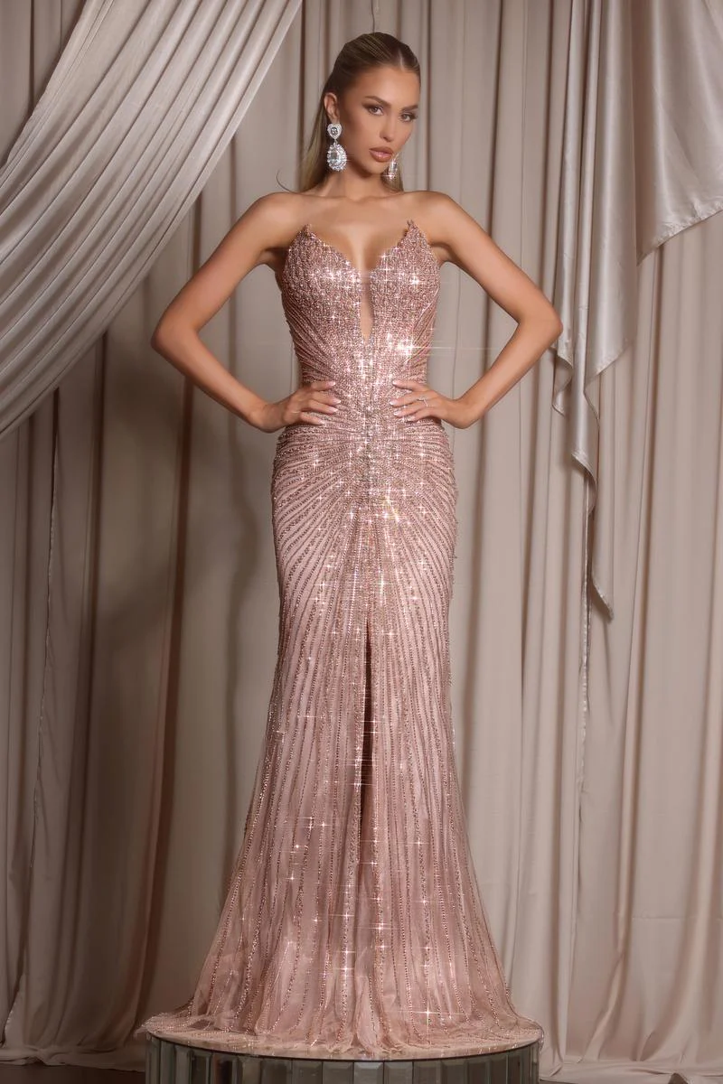 Portia & Scarlett Fully Beaded Prom Dress PS26012 - Image 8