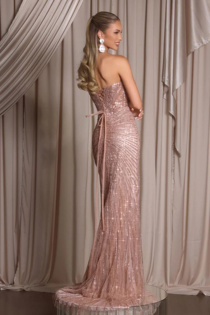 Portia & Scarlett Fully Beaded Prom Dress PS26012 - Image 9