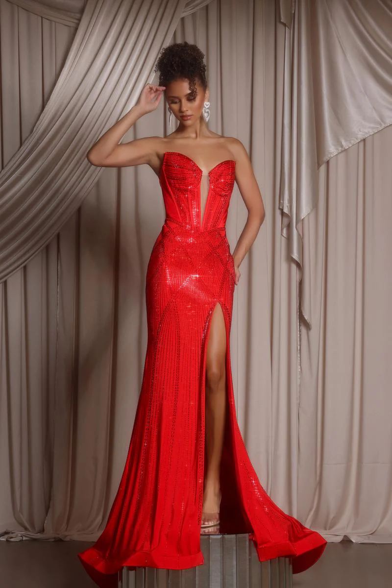 Portia and Scarlett Cut Out Prom Dress PS26013 - Image 4