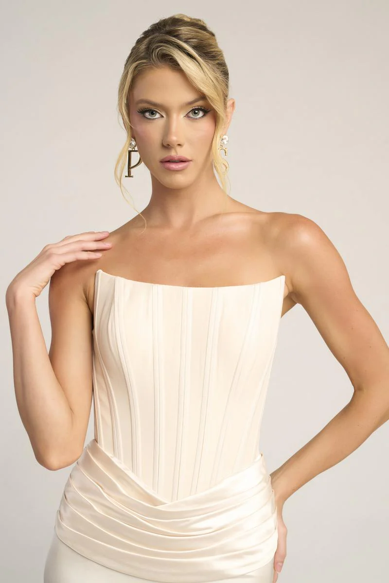 Portia and Scarlett Fitted Satin Corset Prom Dress PS26032 - Image 12