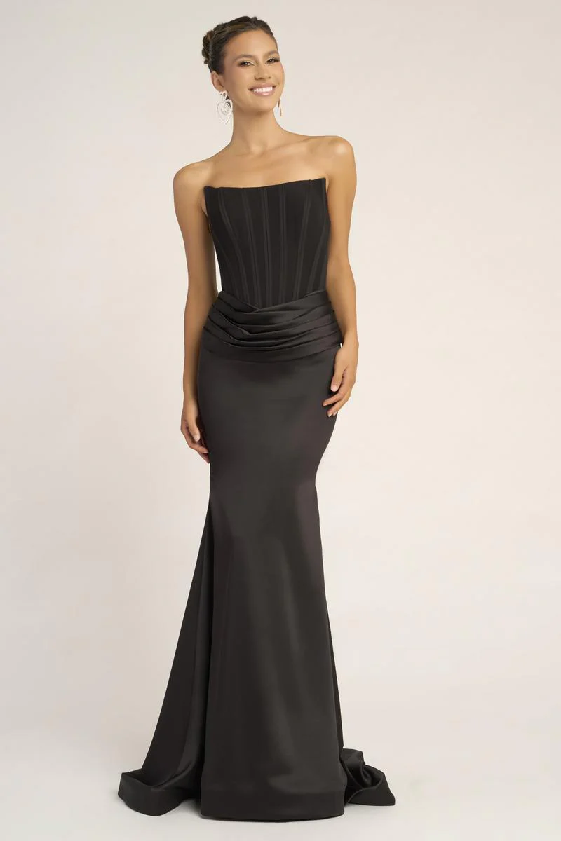 Portia and Scarlett Fitted Satin Corset Prom Dress PS26032 - Image 4
