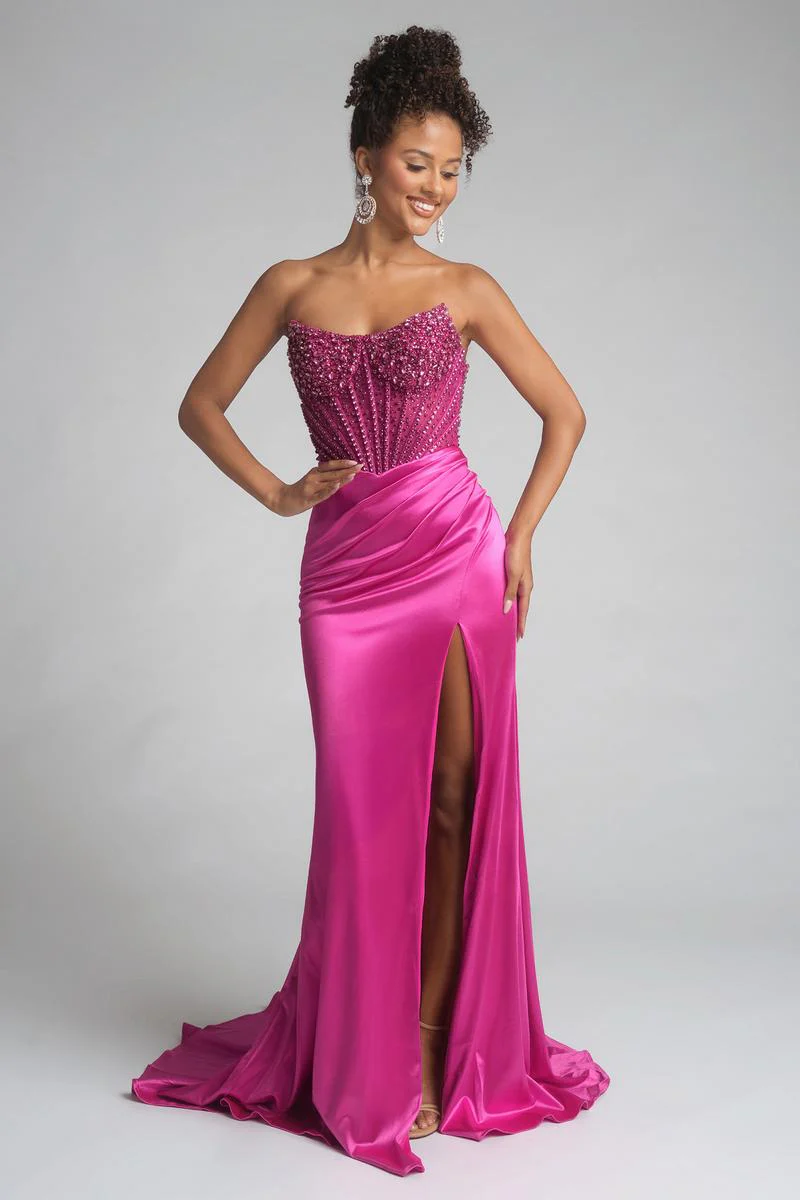 Portia and Scarlett Strapless Corset Prom Dress PS26041 - Image 3