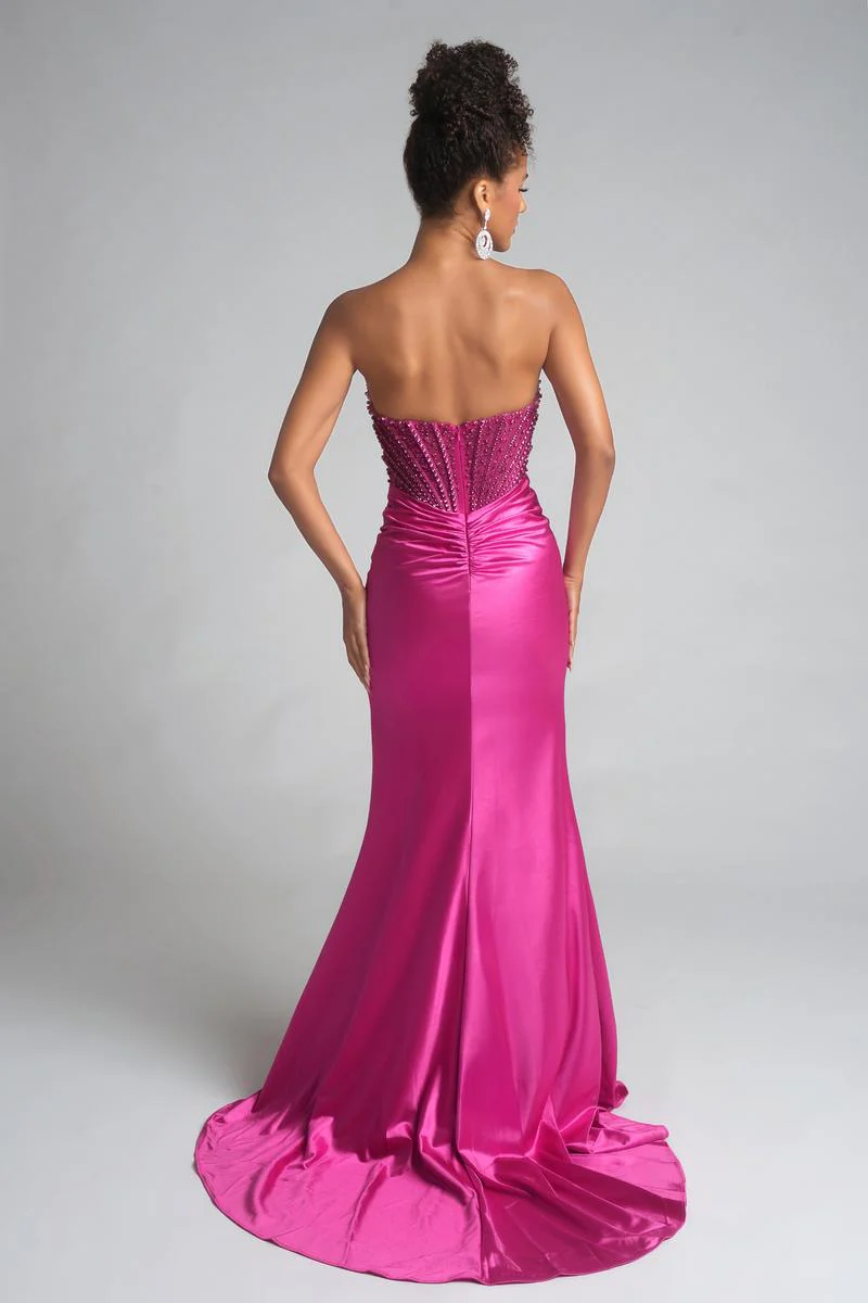 Portia and Scarlett Strapless Corset Prom Dress PS26041 - Image 4