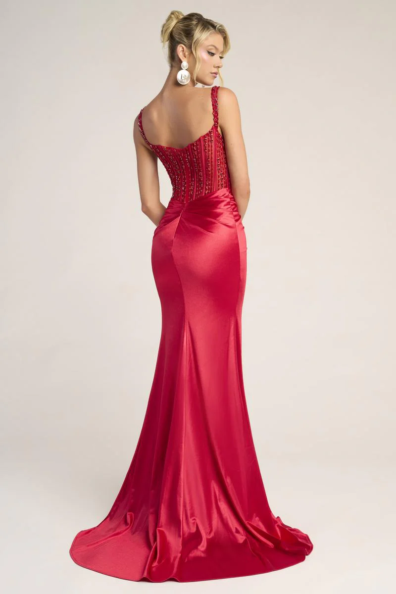 Portia and Scarlett Beaded Corset Prom Dress PS26046 - Image 2