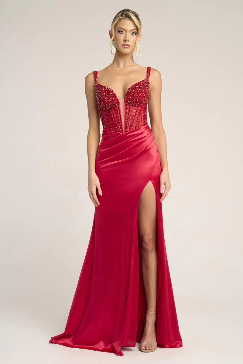 Portia and Scarlett Beaded Corset Prom Dress PS26046 - Image 5