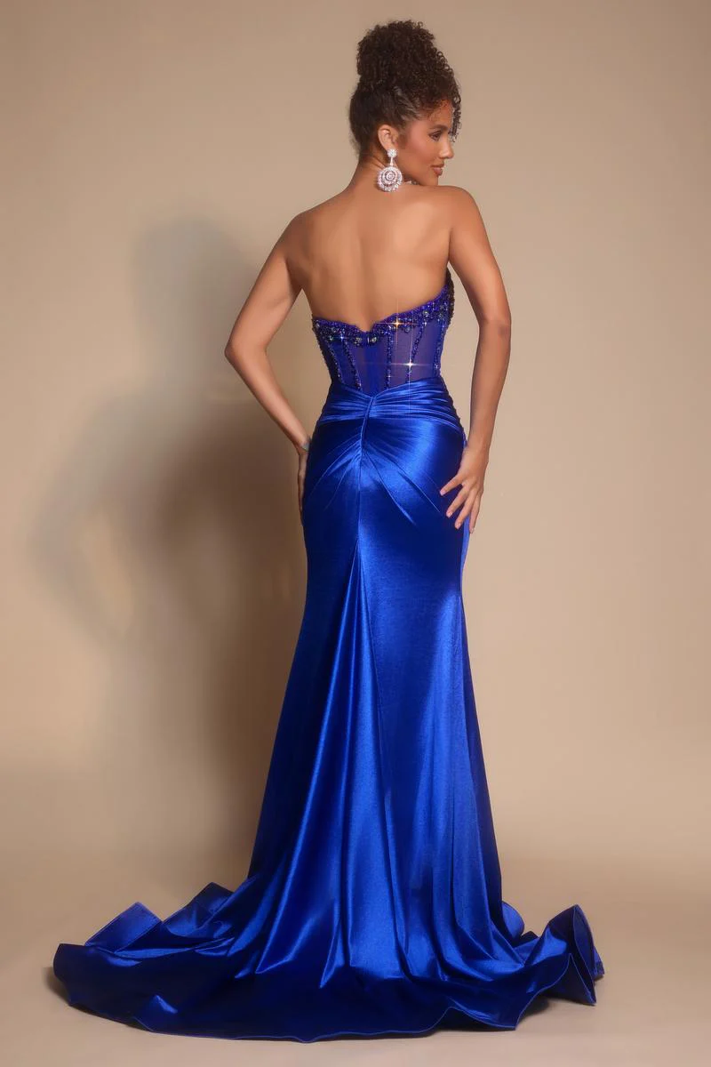 Portia and Scarlett Strapless Corset Prom Dress PS26073 - Image 2