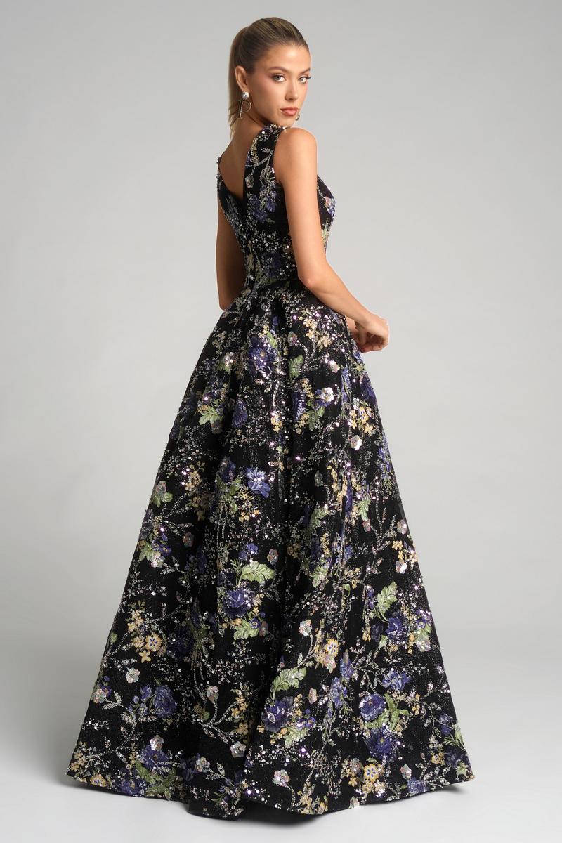 Portia and Scarlett Floral Ball Gown Prom Dress PS26091 - Image 2