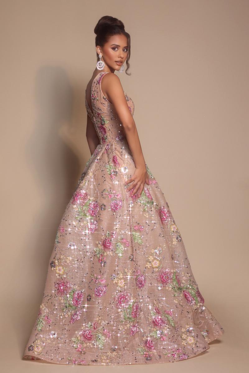 Portia and Scarlett Floral Ball Gown Prom Dress PS26091 - Image 7