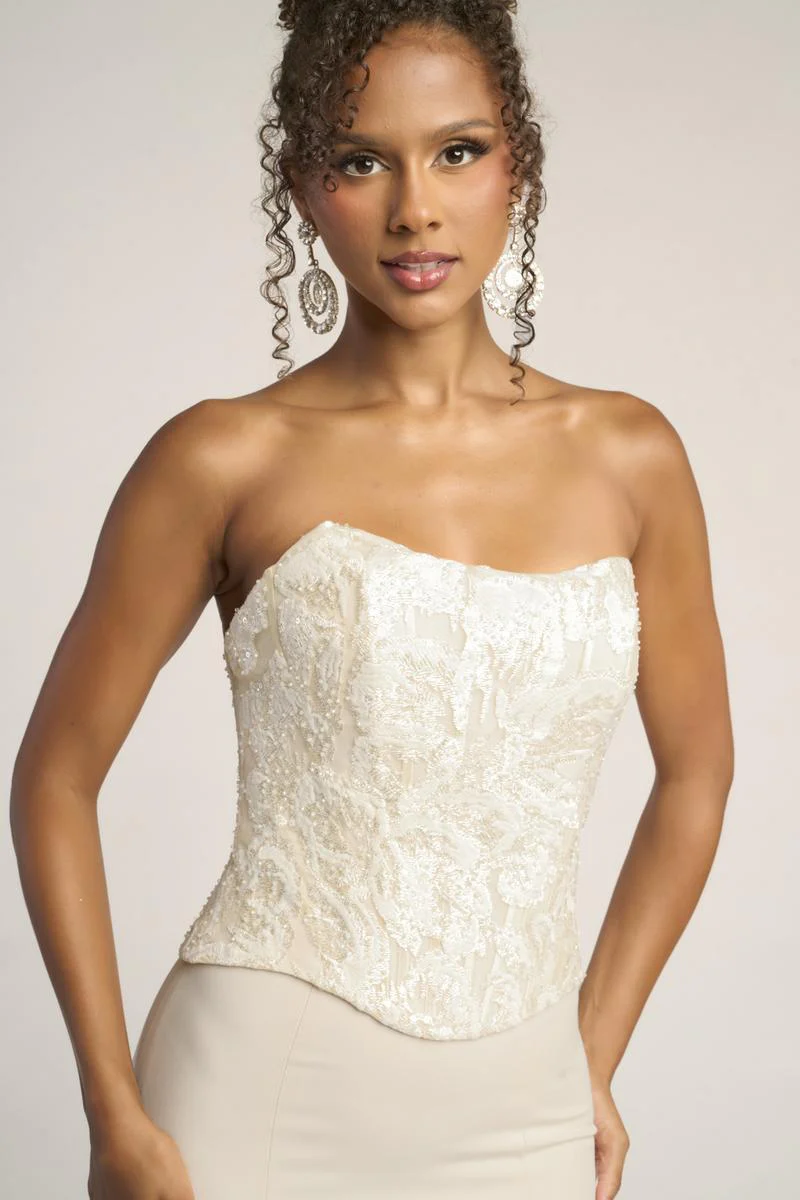Portia and Scarlett Two Piece Lace Corset Prom Dress PS26092 - Image 5