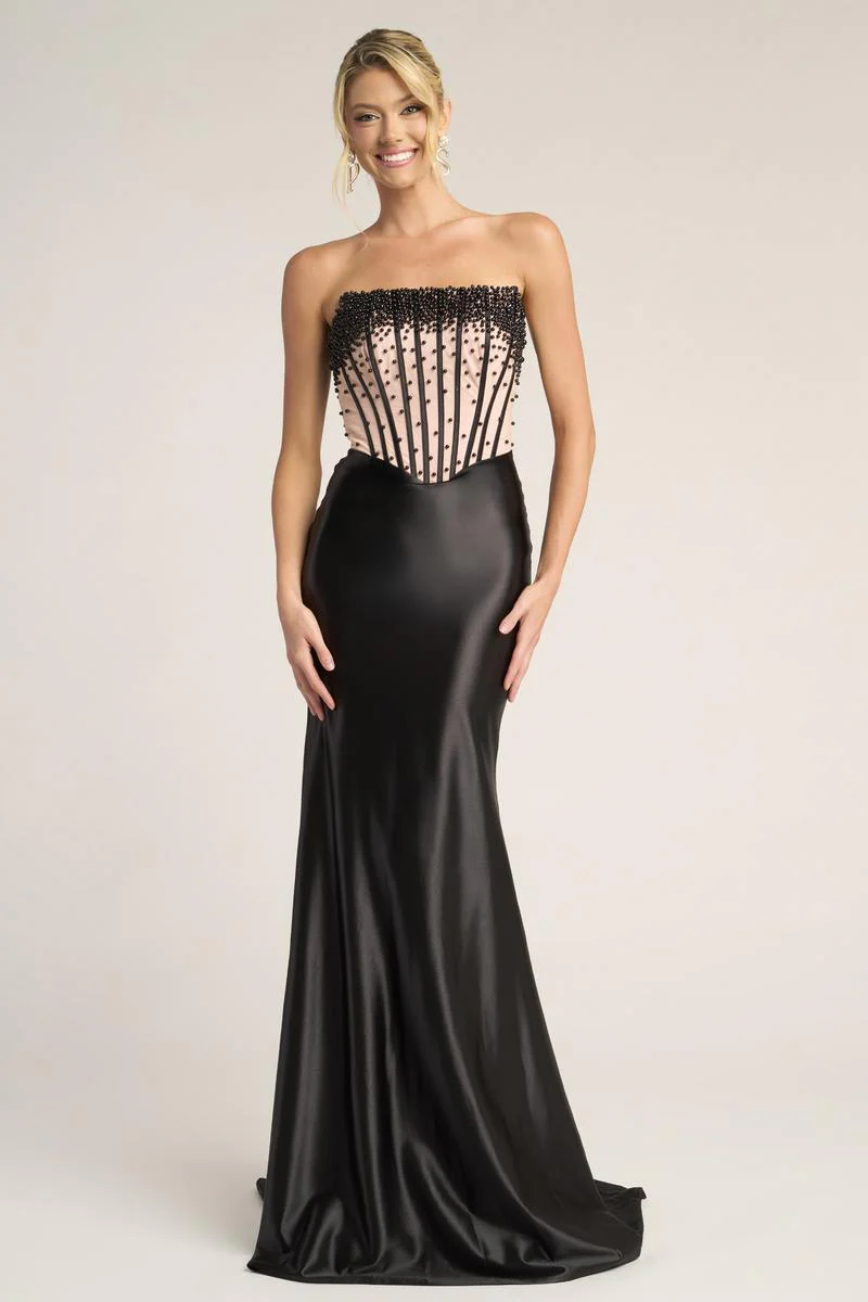 Portia and Scarlett Strapless Corset Prom Dress PS26094 - Image 2