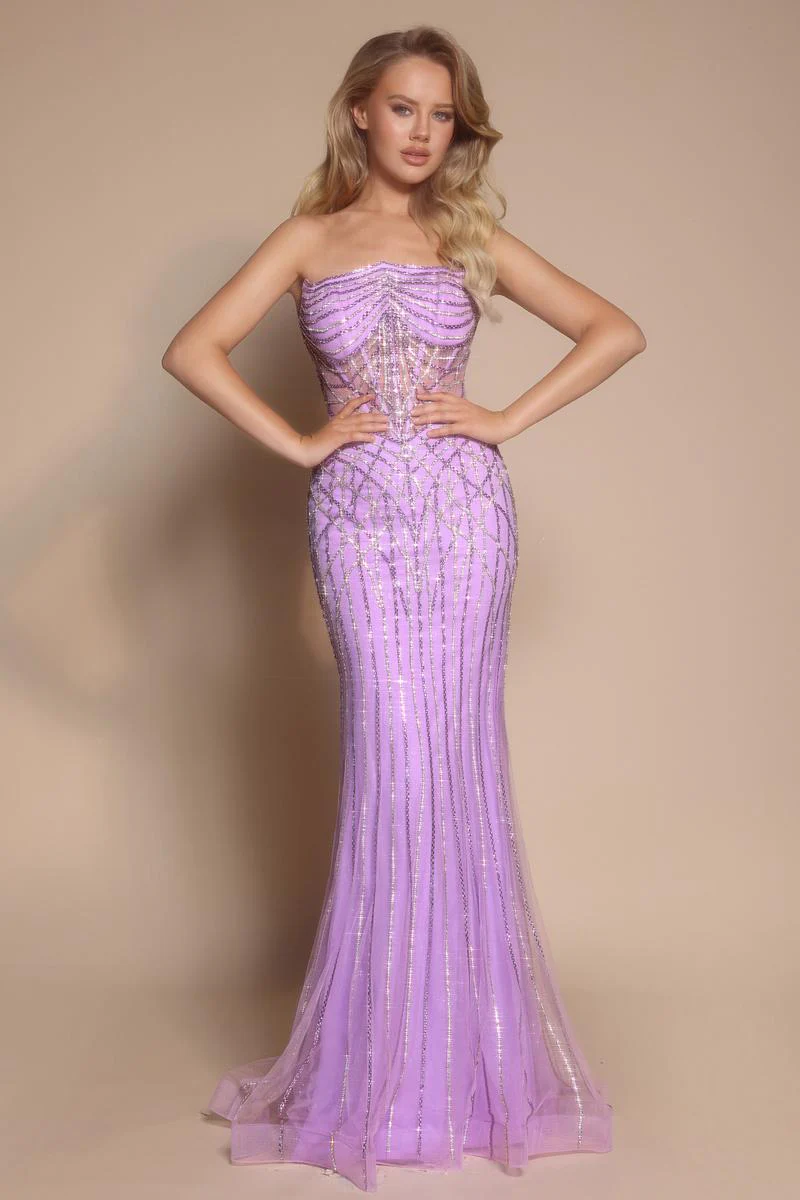 Portia and Scarlett Strapless Rhinestone Prom Dress PS26130 - Image 7