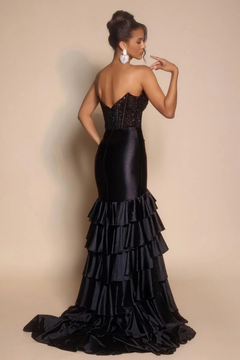 Portia and Scarlett Strapless Corset Prom Dress PS26141 - Image 2