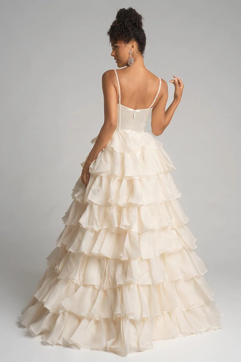 Portia and Scarlett Ruffle Ballgown Prom Dress PS26155 - Image 2