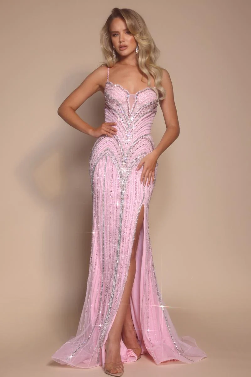Portia and Scarlett Fitted Beaded Prom Dress PS26178 - Image 5