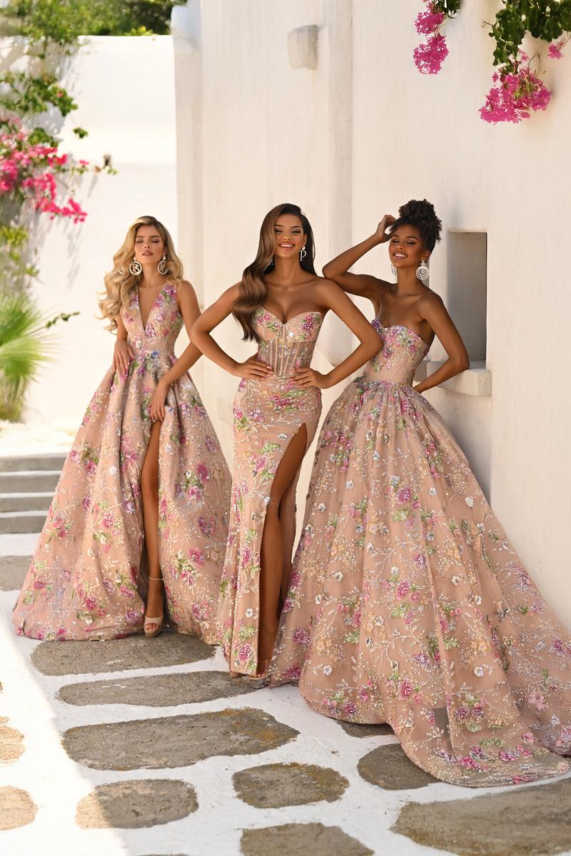 Portia and Scarlett Floral Ball Gown PS26215 - Image 11