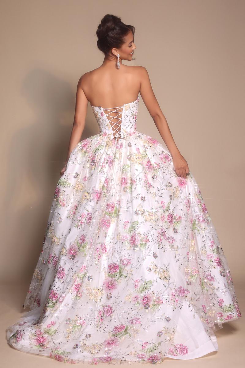 Portia and Scarlett Floral Ball Gown PS26215 - Image 2