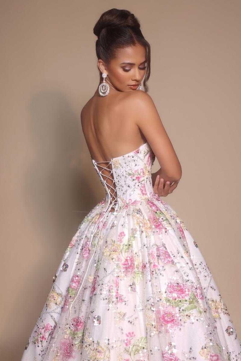 Portia and Scarlett Floral Ball Gown PS26215 - Image 3
