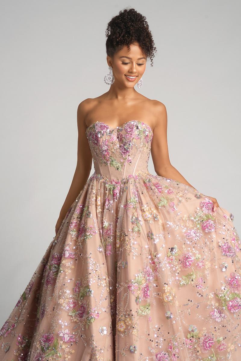 Portia and Scarlett Floral Ball Gown PS26215 - Image 7