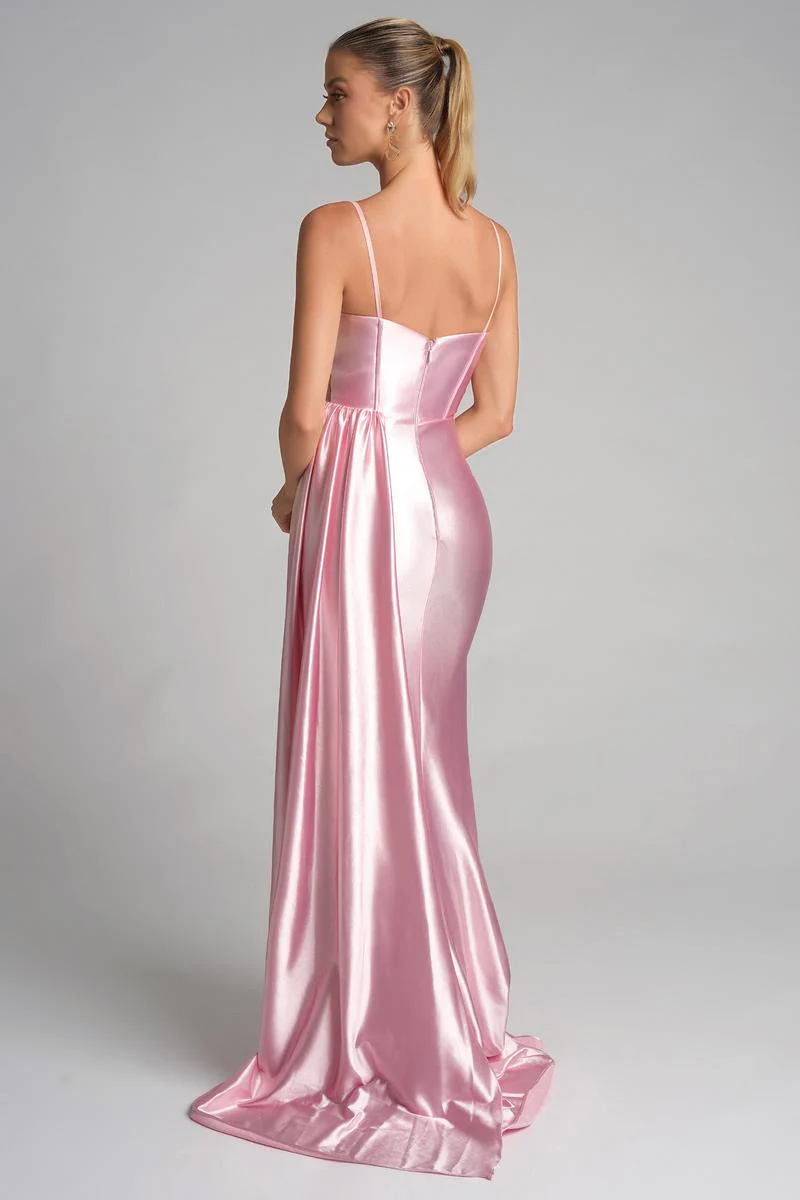 Portia & Scarlett Fitted Illusion Bodice Prom Dress PS26270 - Image 8