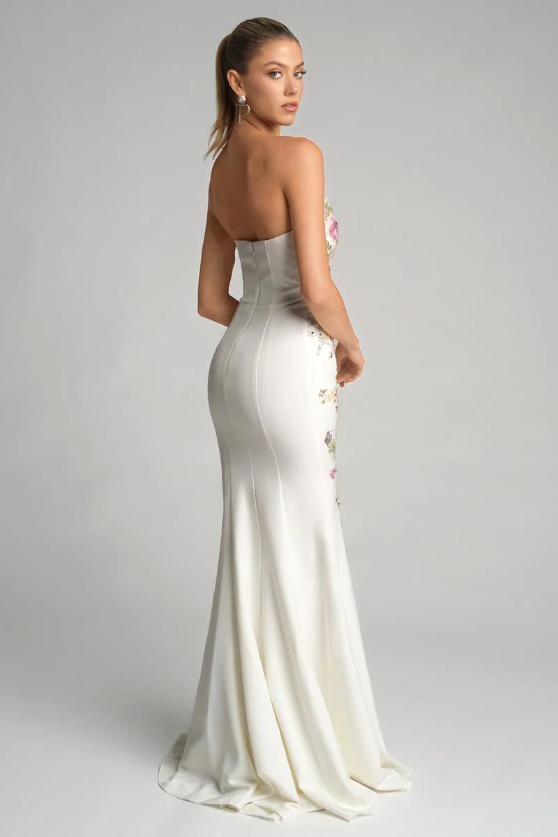 Portia and Scarlett Floral Sequin Prom Dress PS26286 - Image 2
