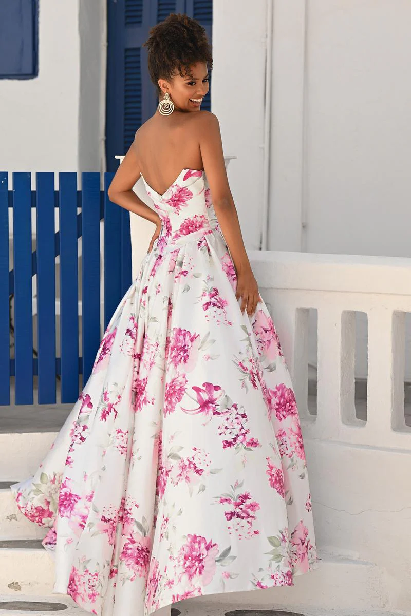 Portia and Scarlett Floral Ball Gown Dress PS26298 - Image 2