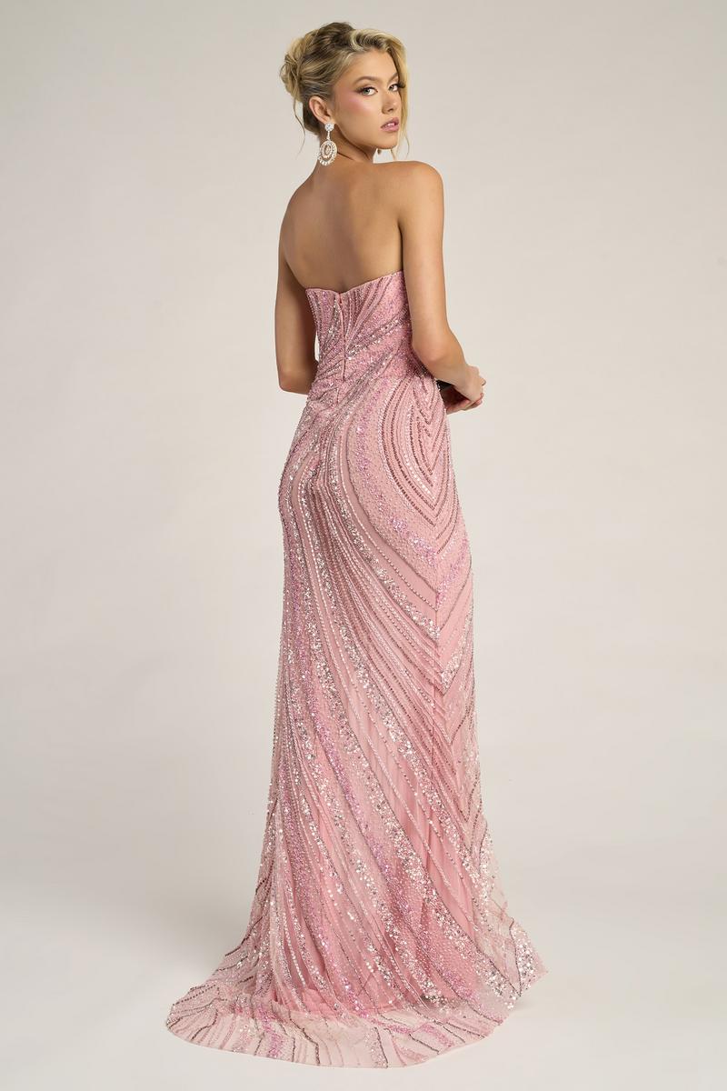 Portia and Scarlett Beaded Strapless Prom Dress PS26412C - Image 4