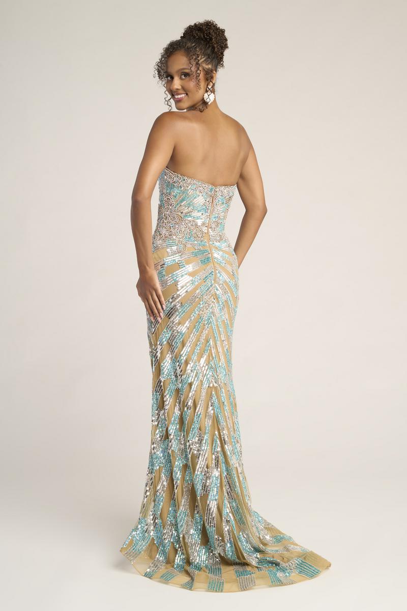 Portia and Scarlett Strapless Prom Dress PS26413C - B - Image 11