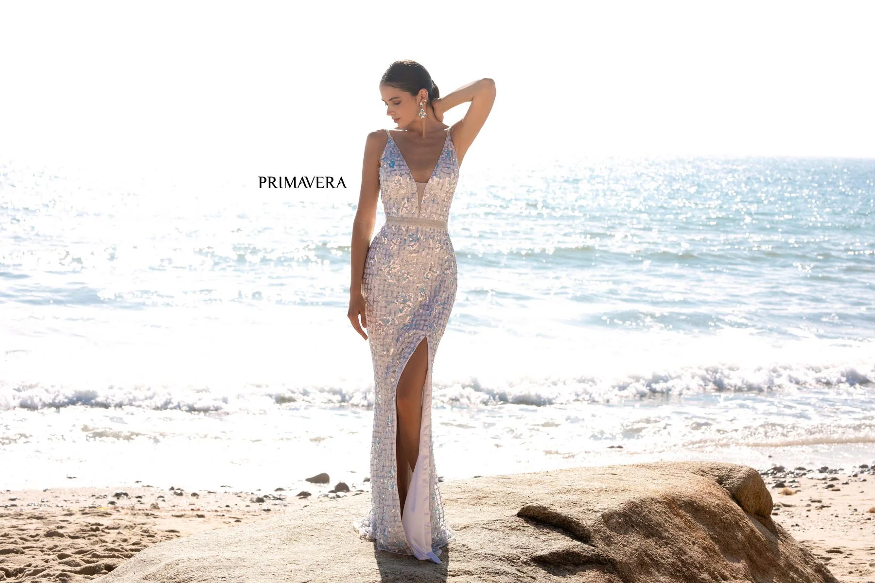 Primavera Couture Long Dress 3630 - Image 15