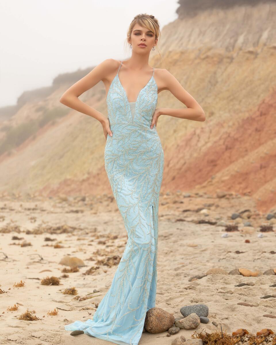 Primavera Couture Long Dress 3636 - Image 15