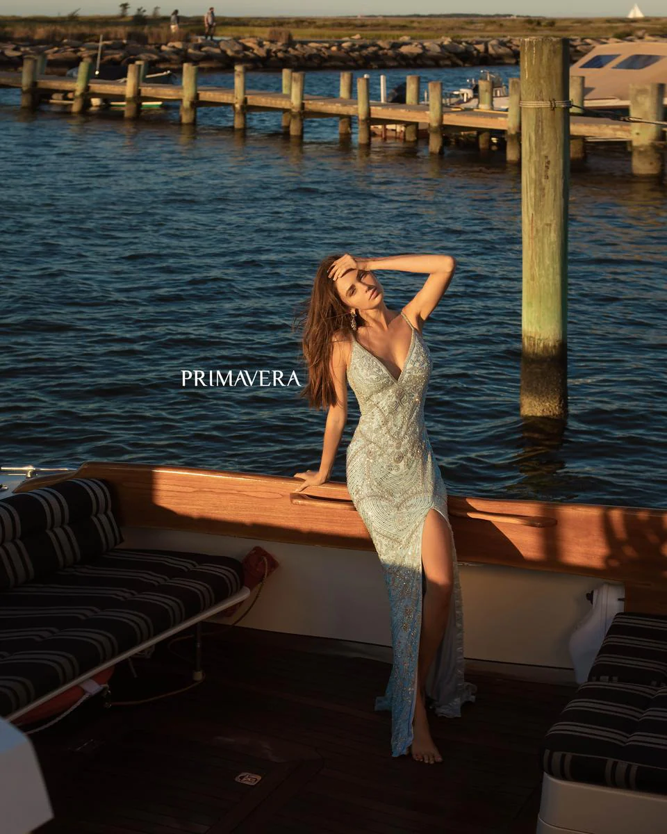 Primavera Couture Long Dress 3733 - Image 15