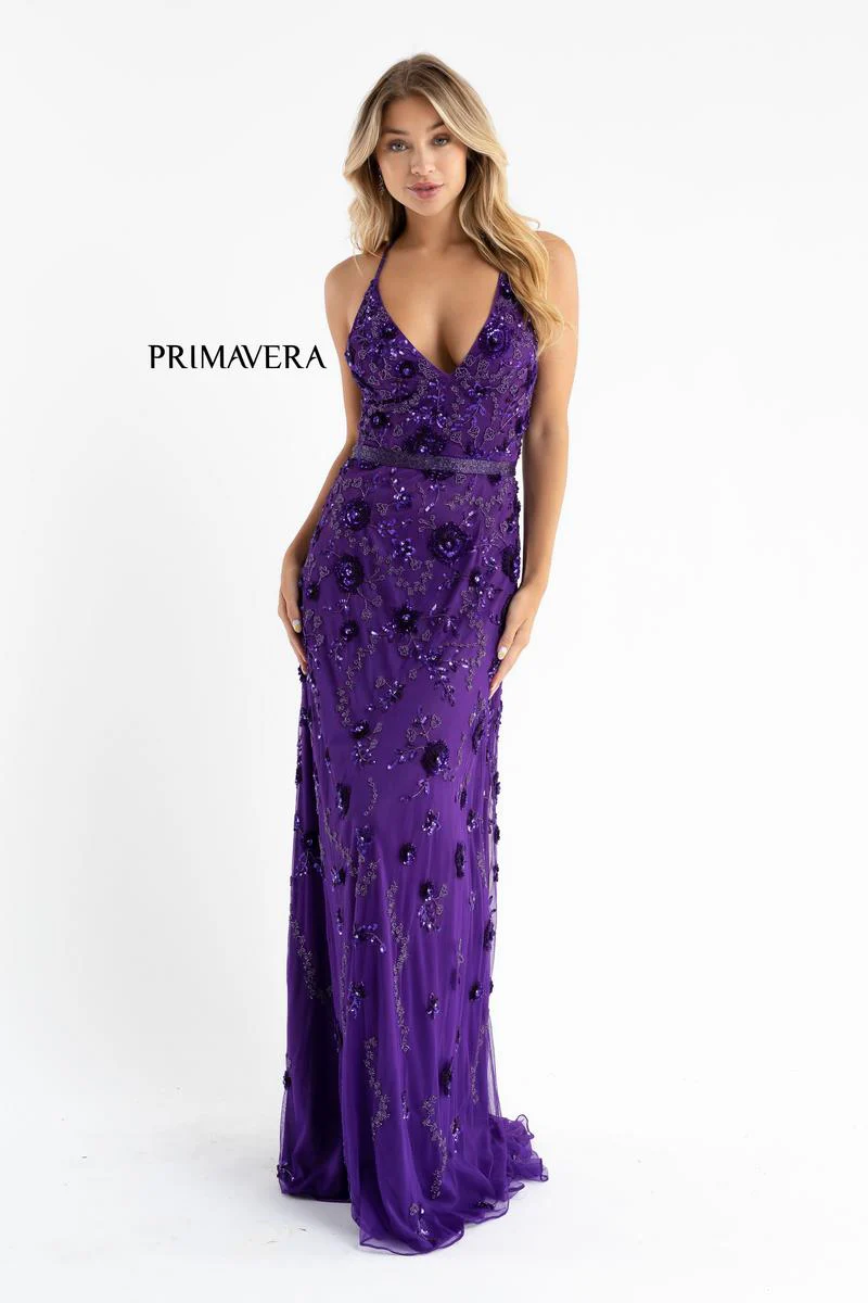 Primavera Couture Long Dress 3772 - Image 3