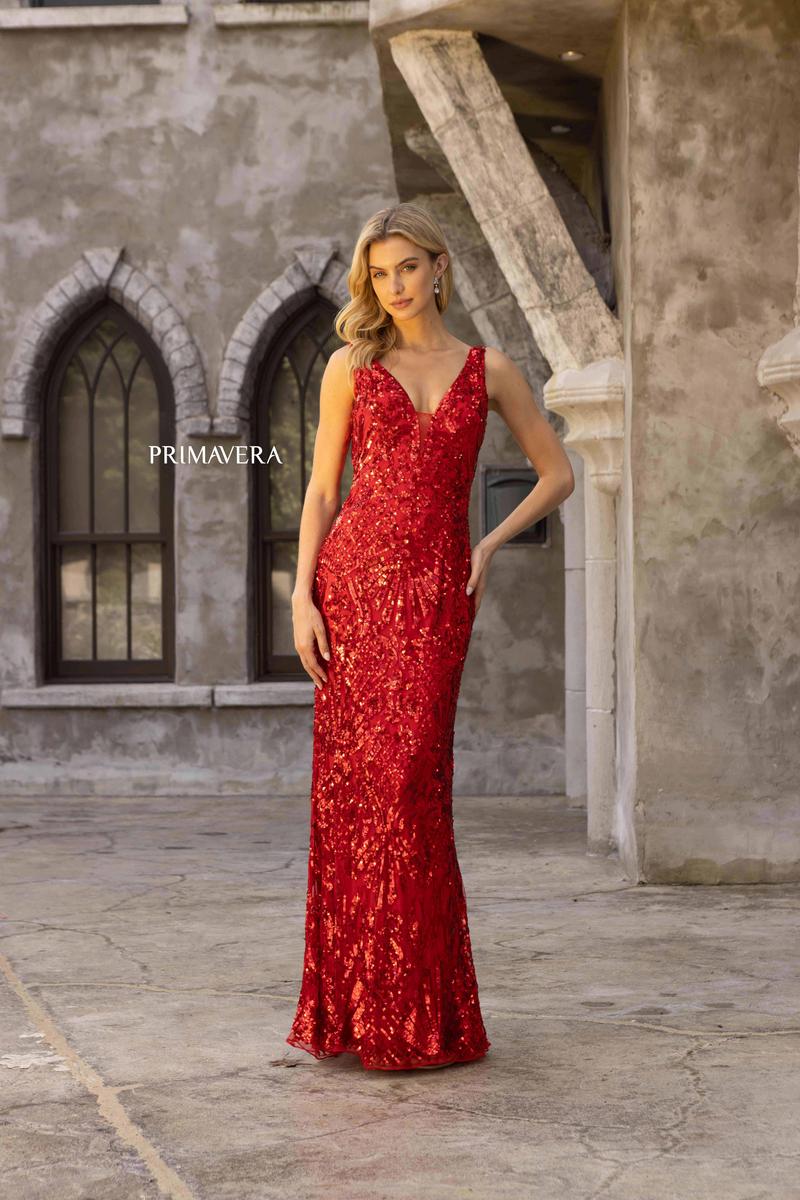 Primavera Couture Long Dress 3908 - Image 11