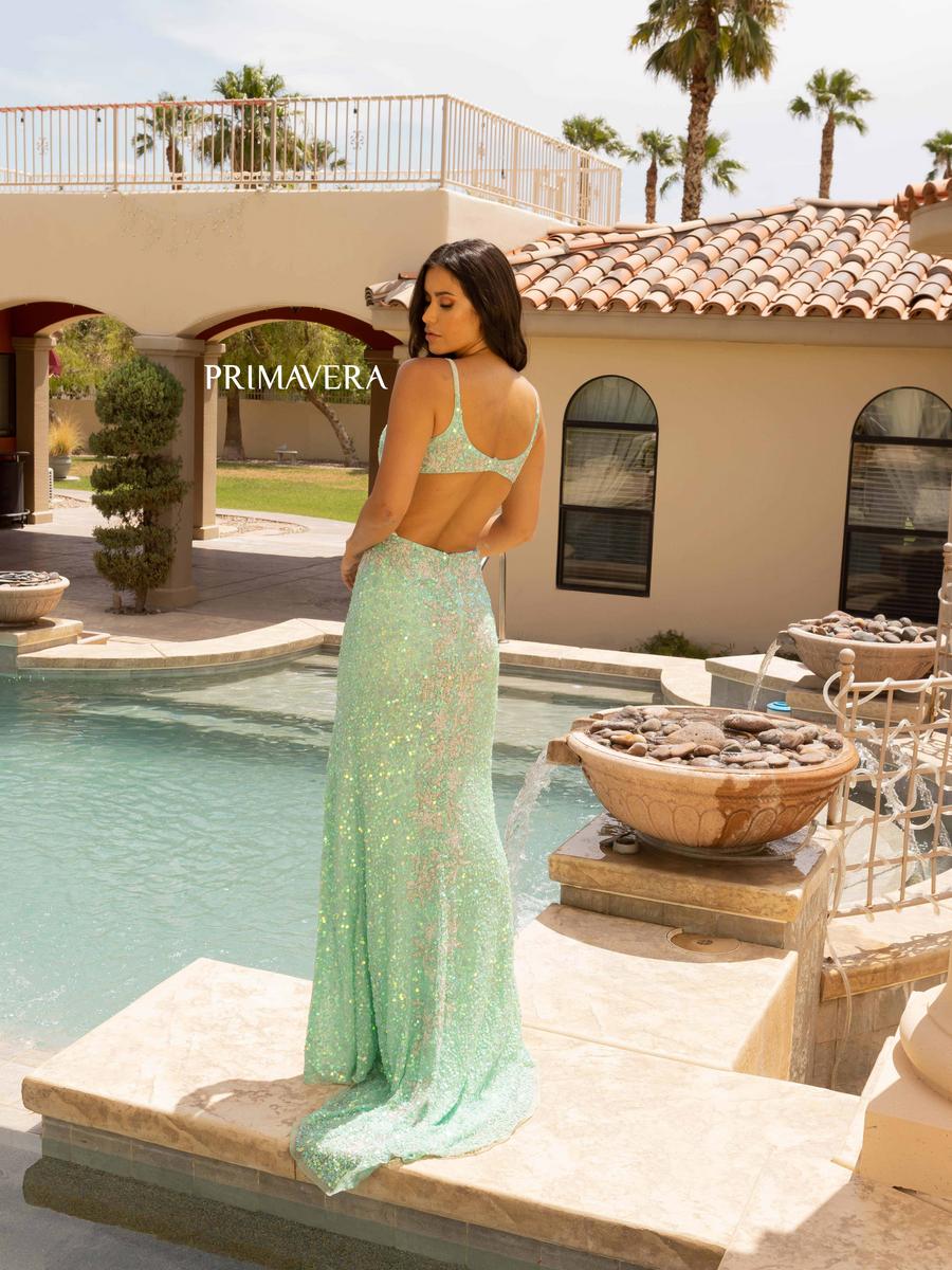 Primavera Couture Long Dress 3937 - Image 4