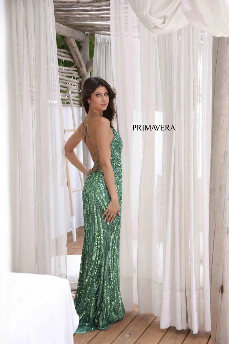 Primavera Couture Long Dress 3958 - Image 17
