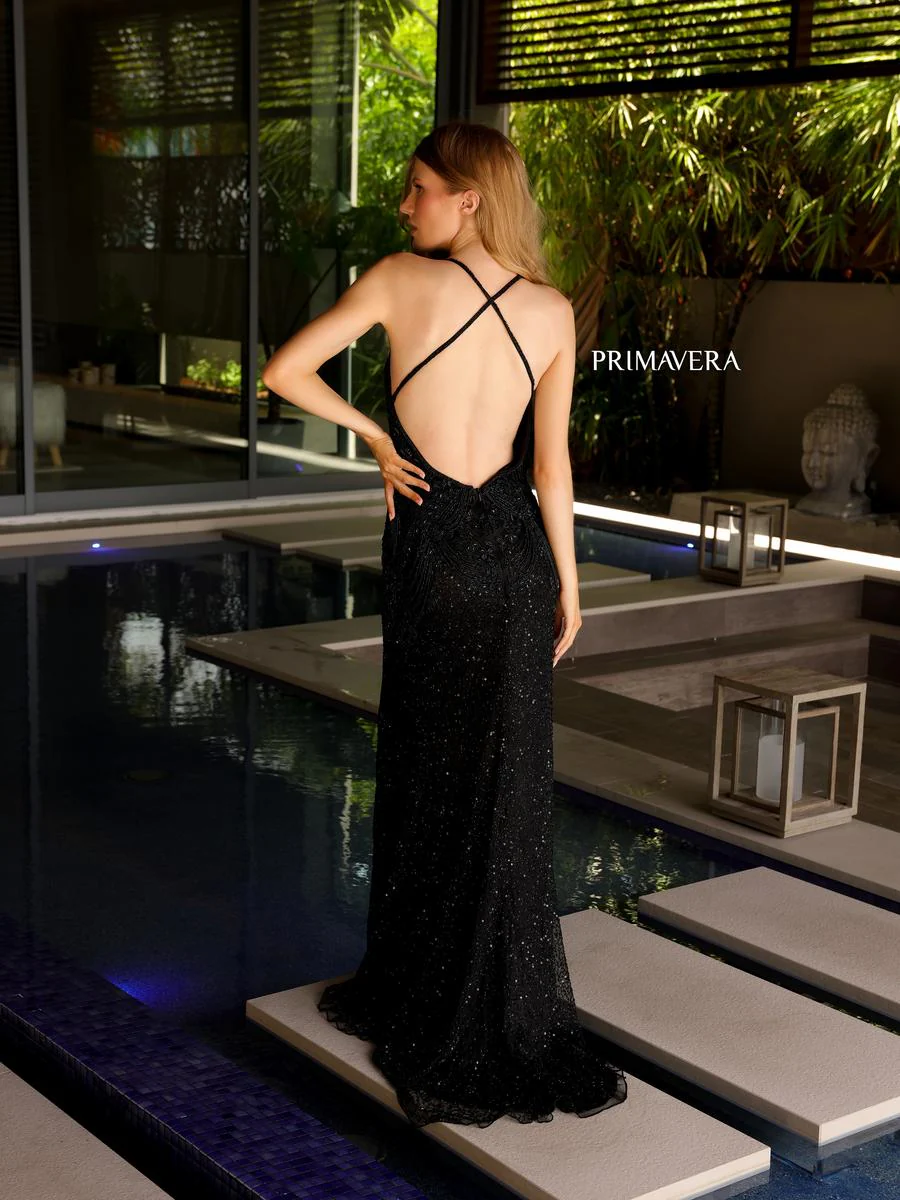 Primavera Couture Long Dress 4109 - Image 4