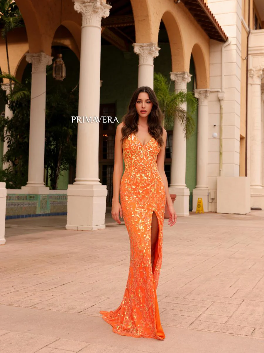 Primavera Couture Long Dress 4150 - Image 10