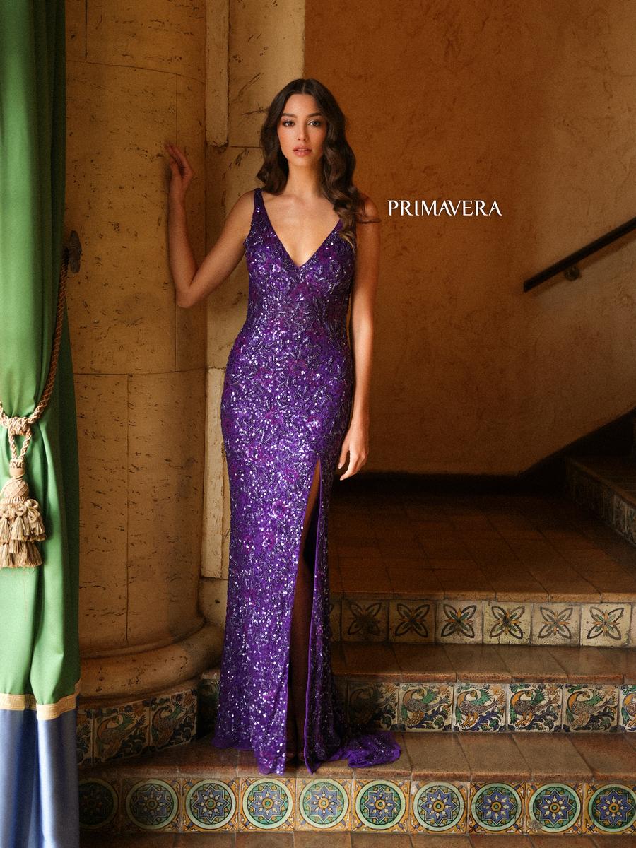 Primavera Couture Long Dress 4153 - Image 7