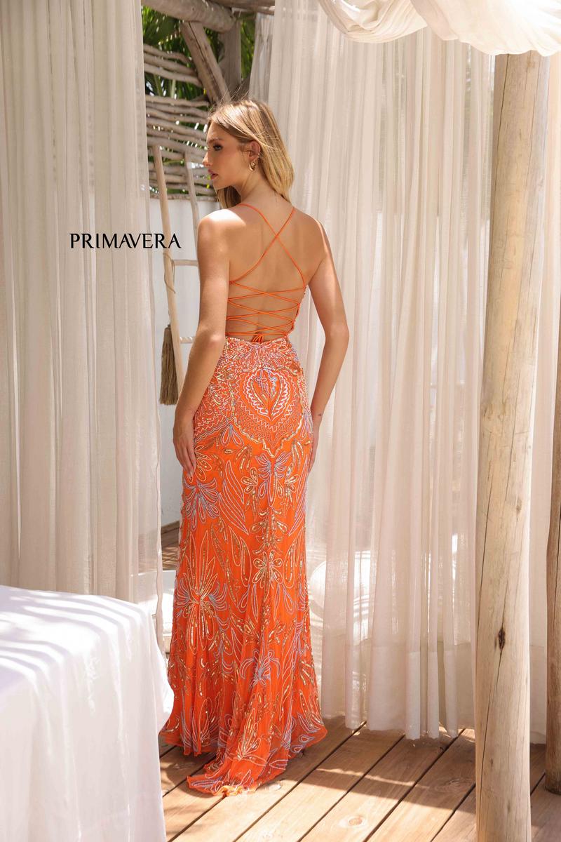 Primavera Couture Beaded Scoop Neck Long Dress 4156 - B - Image 15