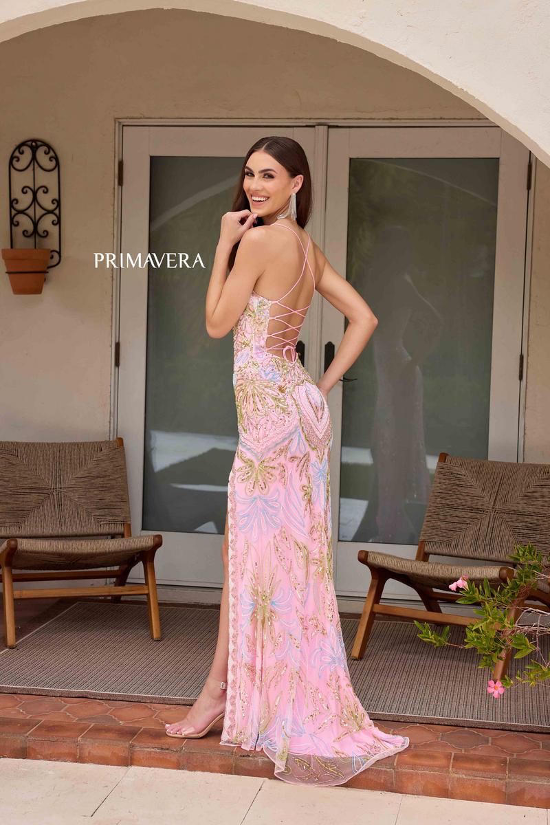 Primavera Couture Beaded Scoop Neck Long Dress 4156 - B - Image 19