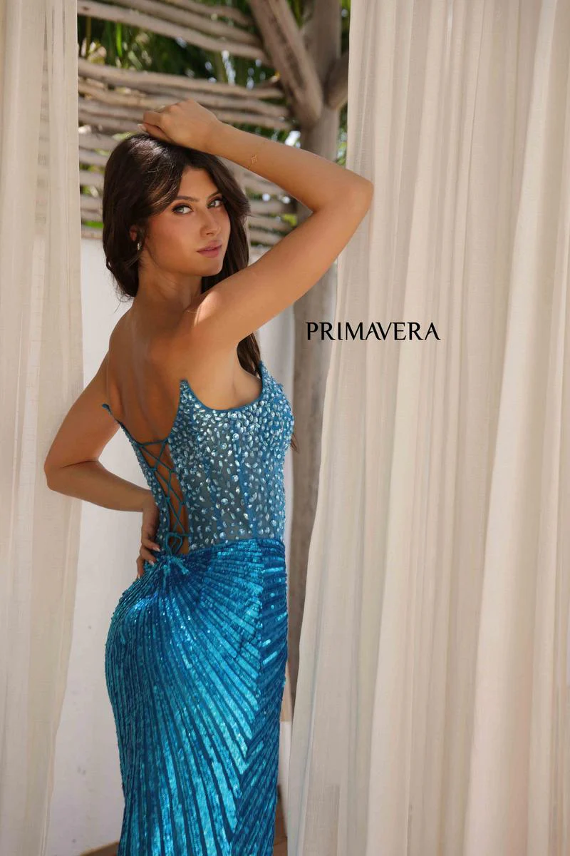 Primavera Couture Long Dress 4304 - Image 17