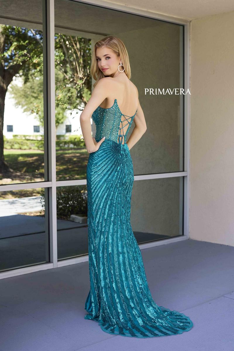 Primavera Couture Long Dress 4304 - Image 4